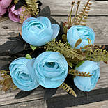 Штучні квіти Букет півонії камелія, лютики, рананкулюс 30 см, фото 2