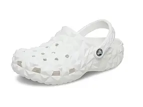 Сабо Crocs Classic Geometric Clog White | Чоловічі та Жіночі Крокси Геометрія Білі, фото 2