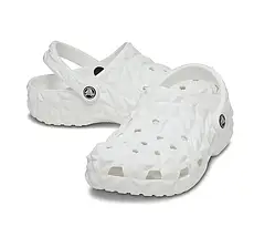Сабо Crocs Classic Geometric Clog White | Чоловічі та Жіночі Крокси Геометрія Білі, фото 3