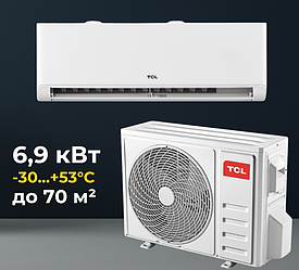 Кондиціонер TCL TAC-24CHSD/TPH11IHB серії Ocarina BreezeIN 6,84 кВт, до 70 м², інверторний до -30°C/+53°C