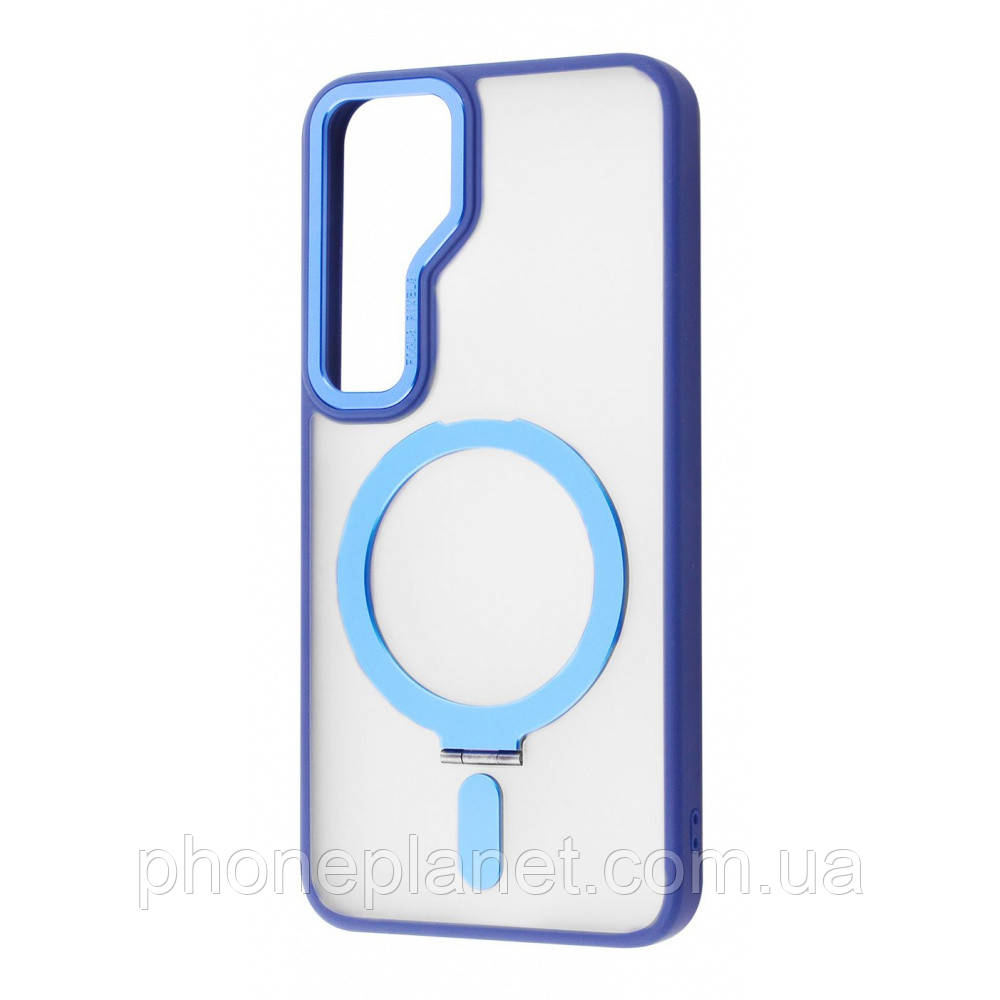 Чехол WAVE Attraction Case with Magnetic Ring Samsung Galaxy S24 blue, фото 1