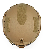 Кевларовий шолом SHC SHTORM Gen 3, розмір S – високий виріз, койот, фото 4