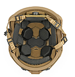 Кевларовий шолом SHC SHTORM Gen 3, розмір S – високий виріз, койот, фото 5