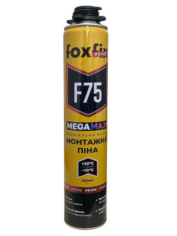 Піна монтажна FOXFIX PRIME F75 MEGAMAX Profi/Ручна (850мл, 1050г)