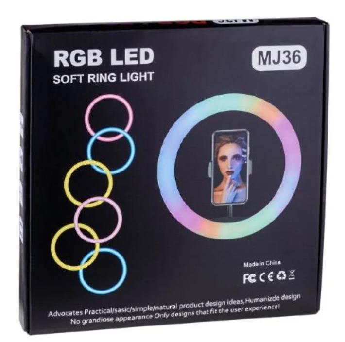 Кільцева Led-лампа RGB MJ36 (36 см) Лучшая цена