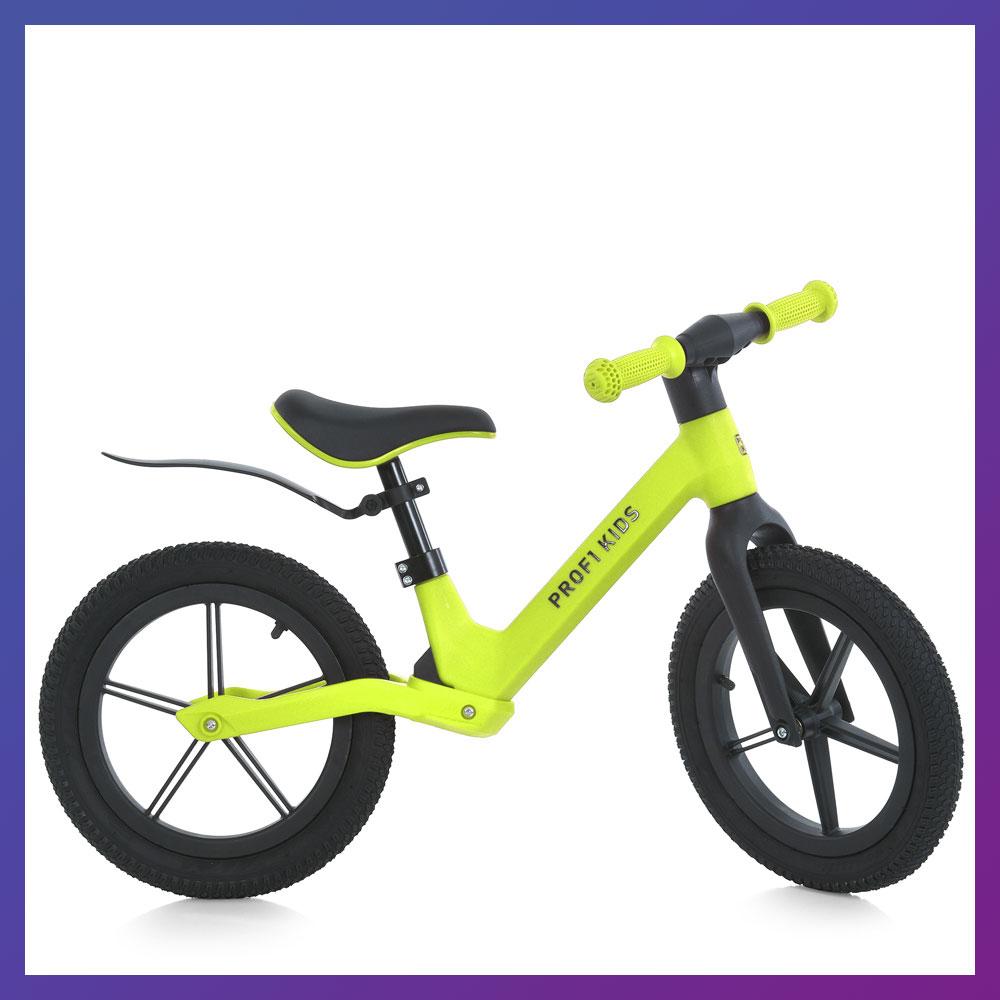 Дитячий біговел велобіг 14 дюймів Profi MBB 1046-14-3 надувні колеса Салатовий, фото 1