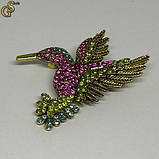Брошка Колібрі Hummingbird Brooch подарункове паковання, фото 2