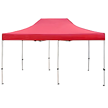 Розсувний шатер 3*6 м посилений, білий каркас, Червоний, фото 5