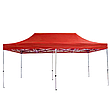 Розсувний шатер 3*6 м посилений, білий каркас, Червоний, фото 7