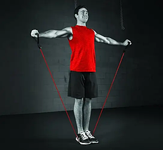 Експандер для тренувань COREFX Power Tube Elastique 4 Heavy Robuste червоний (9 кг), фото 5