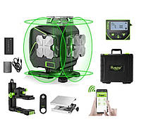 !!!АКЦІЯ!!! Лазерный нивелир Huepar 4D S04CG 20м зеленый лазер 16 линий 4 плоскости по 360° МАКСИМАЛЬНА КОМПЛЕКТАЦІЯ