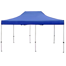 Розсувний шатер 3*6 м посилений, білий каркас, Синій, фото 3
