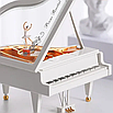 Музична скринька з балериною у формі білого роялю, фото 4