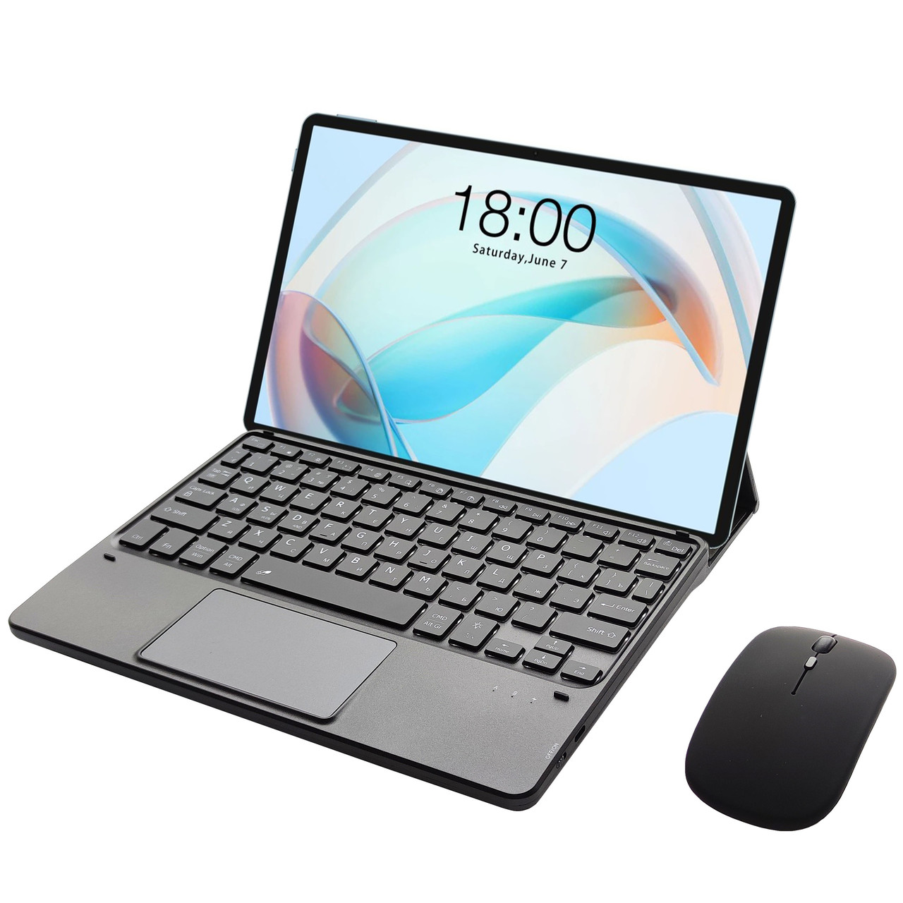 Клавіатура-підставка бездротова Smart Keyboard + Мишка для Teclast P50 / P50AI Ukr+Eng Black, фото 1