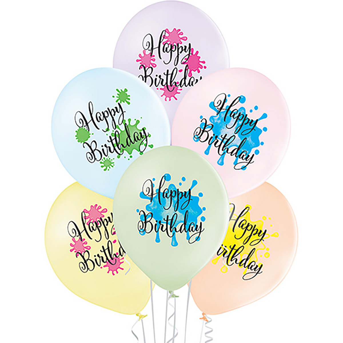 Belbal 12" HB Яркие брызги 30 см  Мін.замовлення 5 шт, фото 1