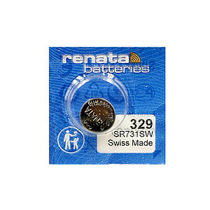 Годинникова батарейка 329 / SR731SW Renata Silver Oxide (1.55v) 1шт.