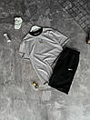 Костюм чоловічий літній сірий футболка та шорти фірмовий Nike (Найк), фото 5