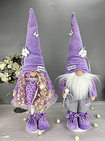 Інтер'єрні гноми 55см ручна робота. Гном скандинавський весняний бородань.