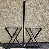 Садовий стіл ЛОФТ боковини 2шт. з перемичкою 1.50м, фото 2