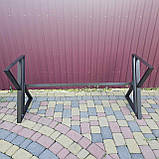 Садовий стіл ЛОФТ боковини 2шт. з перемичкою 1.50м, фото 8