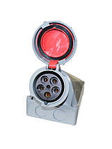 Розетка 1452 стаціонарна 3Р+РЕ+N 125А 380В IP67 Ny95502495, фото 2