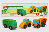 Дерев'яні машинки Playtive: сміттєвоз, бульдозер, бетономішалка для дитячої залізниці Brio, Ecotoys, Doris, фото 2