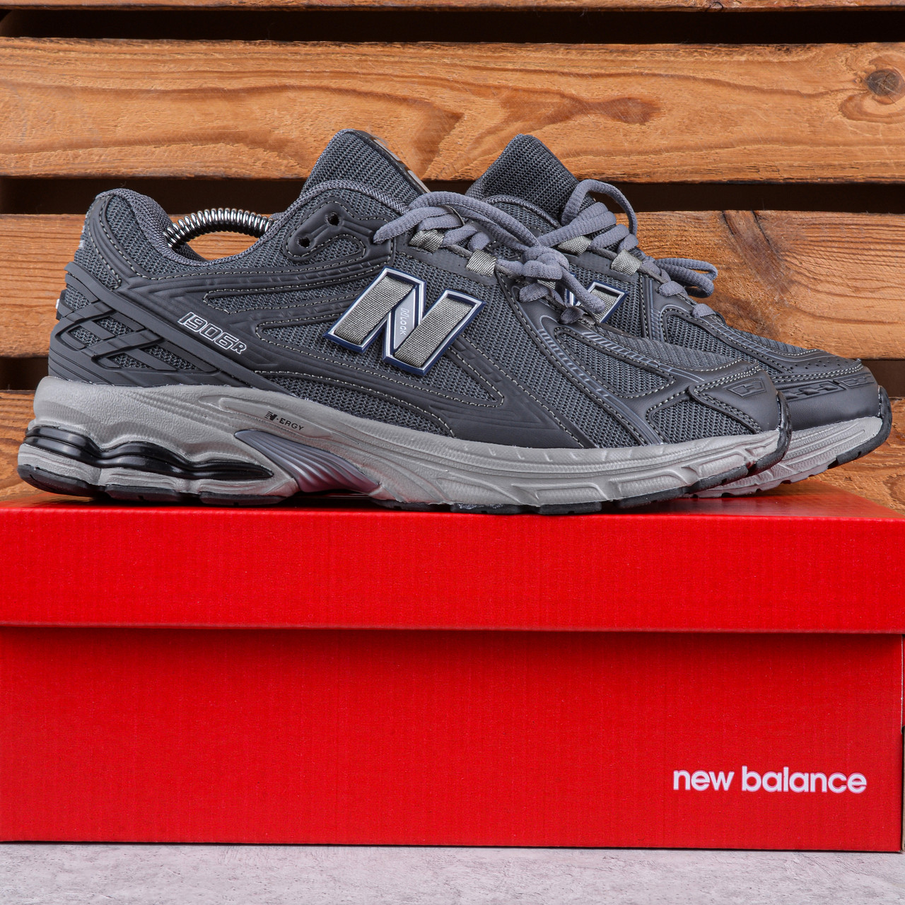 SALE Чоловічі Кросівки New Balance 1906R повністю сірі