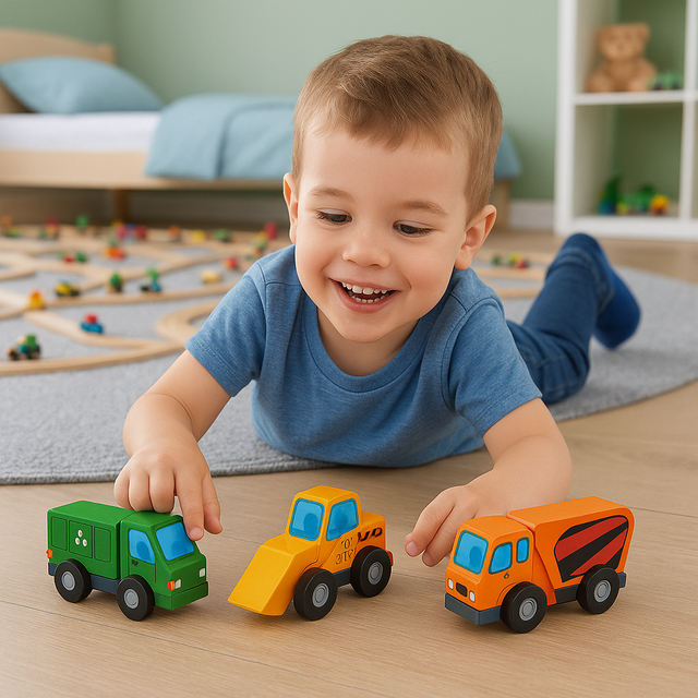 Дерев'яні машинки Playtive для дитячої залізниці Дерев'яні машинки Playtive для дитячої залізниці