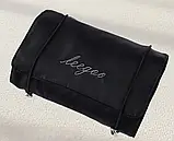 Косметичка органайзер дорожня сувій на 4 секції для косметики для подорожей в дорогу чорний, фото 2