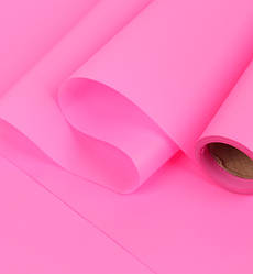Калька однотонна в рулоні (7557), 0,6 м*8 м., колір - яскраво рожевий