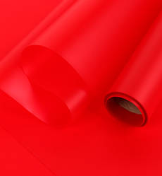 Калька однотонна в рулоні (7618), 0,6 м*8 м., колір - червоний
