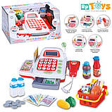 Дитячий касовий апарат Limo Toy 7300 сканер, калькулятор, мікрофон, дитяча каса, фото 4