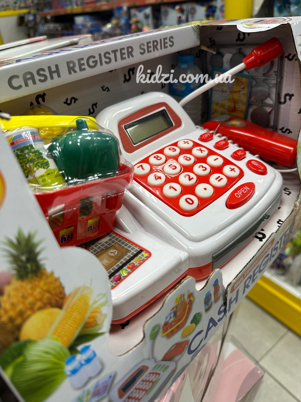 Дитячий касовий апарат Limo Toy 7300 сканер, калькулятор, мікрофон, дитяча каса, фото 1