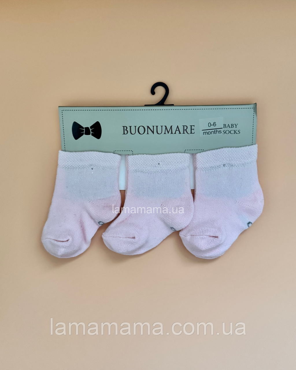 Тонкі дитячі шкарпетки для дівчинки, 3 пари Рожеві Buonumare, фото 1