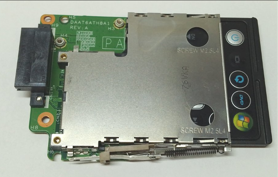 Дод. плата HP dv6000 v6000 Плата PCMCIA (daat8th38f8 daat6ath8a1) б.в.