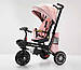 Дитячий велосипед-коляска з батьківською ручкою Baby Tricycle KBQ-6170 поворотне сидіння, світло, музика, 2 кольори, фото 3