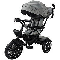 Акція Дитячий триколісний велосипед із дахом El Camino ME 1193 MODENA Gray з батьківською ручкою для малюків