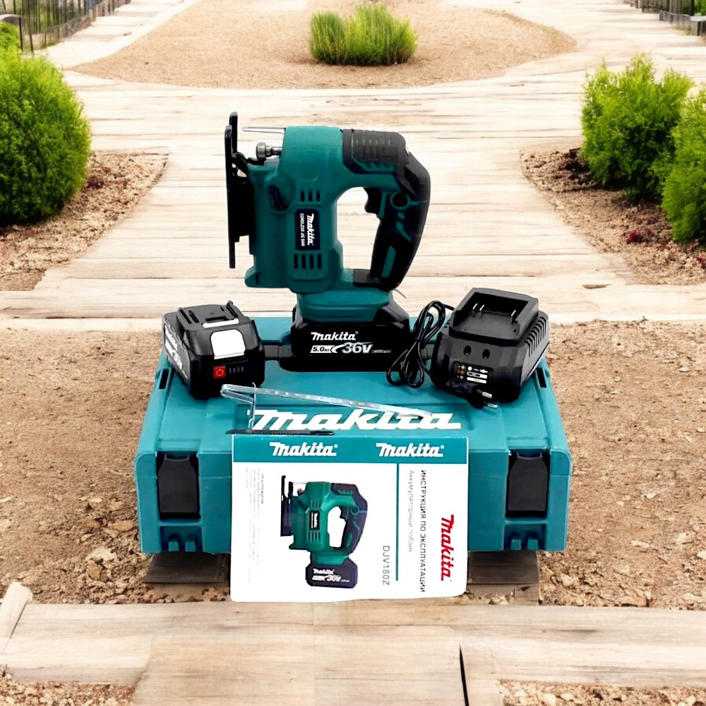 Акумуляторний лобзик Makita DJV180Z 36V 5AH Лобзик Макіта з безщітковим двигуном Якісний АКБ лобзик