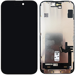 Дисплей iPhone 15 в зборі із сенсором і рамкою black (JK in-cell TFT)