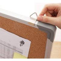 Дошка пробкова Deli 39052Е, рама алюм, пласт кути, 45*60 см, фото 3