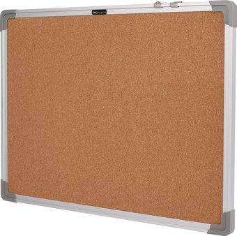 Дошка пробкова Deli 39052Е, рама алюм, пласт кути, 45*60 см, фото 1