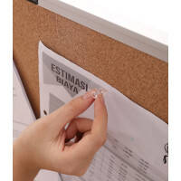 Дошка пробкова Deli 39053Е 60х90 см, рама алюм, пластик кути Економ, фото 4