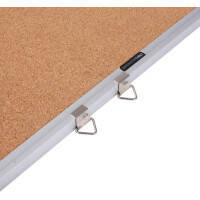 Дошка пробкова Deli 39053Е 60х90 см, рама алюм, пластик кути Економ, фото 3