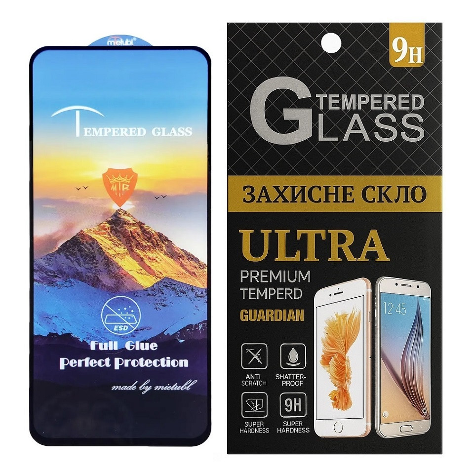 Захисне скло Mietubl ESD Anti-Static для Samsung Galaxy A21, A21s, F52 5G на весь екран, з чорною рамкою