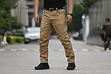 Штани тактичні чоловічі Tactic Vortex койот з анатомічним кроєм ТМ, фото 2