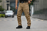 Штани тактичні чоловічі Tactic Vortex койот з анатомічним кроєм ТМ, фото 4