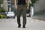 Тактичні штани Tactic Vortex олива з анатомічним кроєм та технологічними кишенями ТМ, фото 2