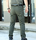 Тактичні штани Tactic Vortex олива з анатомічним кроєм та технологічними кишенями ТМ, фото 5