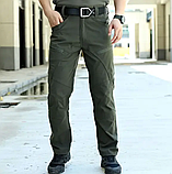 Тактичні штани Tactic Vortex олива з анатомічним кроєм та технологічними кишенями ТМ, фото 6