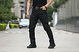 Штани Тактичні Tactic Vortex чорні чоловічі з анатомічним кроєм і водовідштовхувальною тканиною ТМ, фото 4